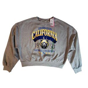 Modernlux Golden State California National Champion Heather Grey Sweatshirt M